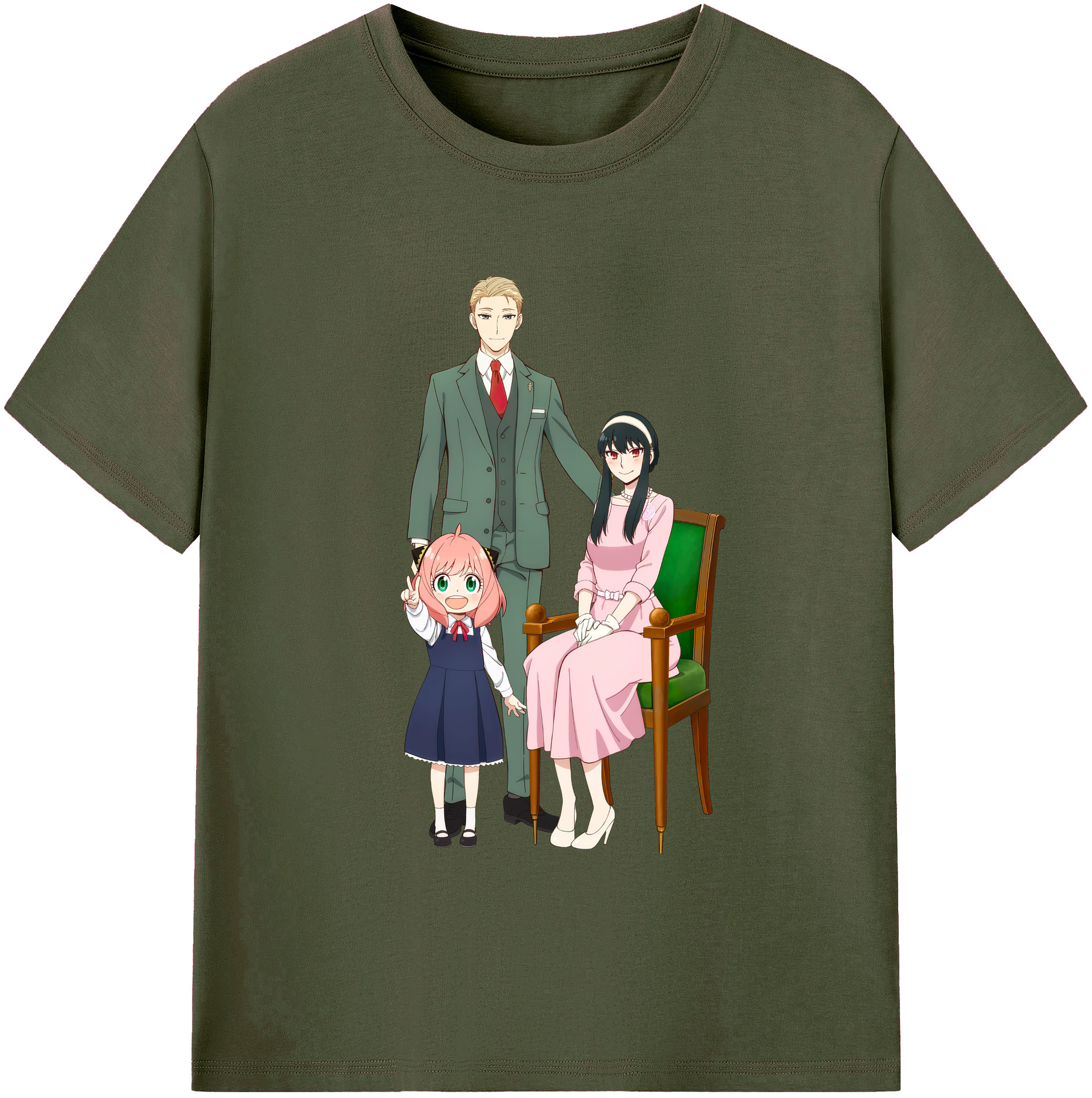 （画像用） SPY×FAMILY间谍家家酒 綿100％ メンズ半袖Tシャツ｜肌触りやわらか＆通気性